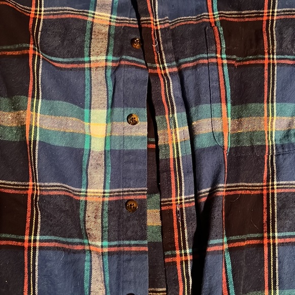 Saddlebred size medium blue flannel shirt - Picture 2 of 4